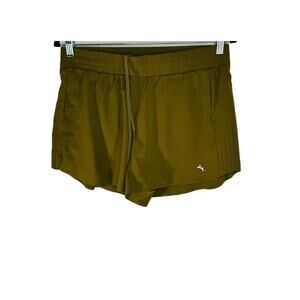 Joy Lab Moss Green Brief Lined Running Active Shorts Drawstring size M